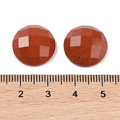 天然石レッドジャスパーカボション  半円/ドーム  多面カット  グレードA  16x5.5~6mm&nbsp;G-C146-03A