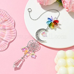 Moon Tibetan Style Alloy Hanging Ornaments&nbsp;HJEW-TA00280