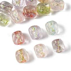 16Pcs 7 Colors Handmade Foil Lampwork Beads&nbsp;FOIL-FS0001-03