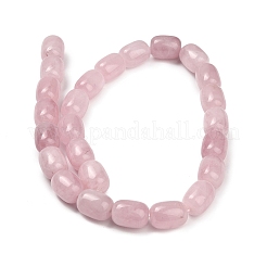 天然石ローズクォーツビーズ連売り  コラム  16x13mm  穴：1.2mm  約35個/連  16.14''（41センチメートル）&nbsp;G-H319-A05-03