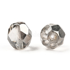 ファイアポリッシュチェコガラスビーズ  多面カット  アナナス属  透明  7.5~8x8mm  穴：1.2mm  約120個/袋&nbsp;LAMP-O017-151-W1M8