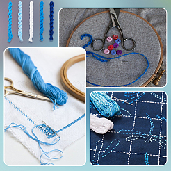 5 Bundles 5 Colors Cotton Embroidery Thread&nbsp;DIY-ME0003-33