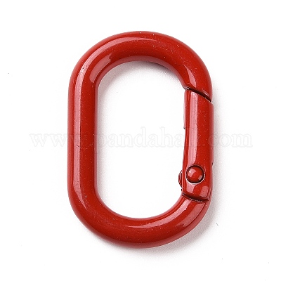 Spring Gates D Rings Wholesale Spray Painted Alloy Spring Gate Rings - Pandahall.com