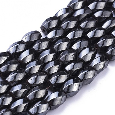 Magnetic Synthetic Hematite Beads Strands&nbsp;IM8x12mm602-1