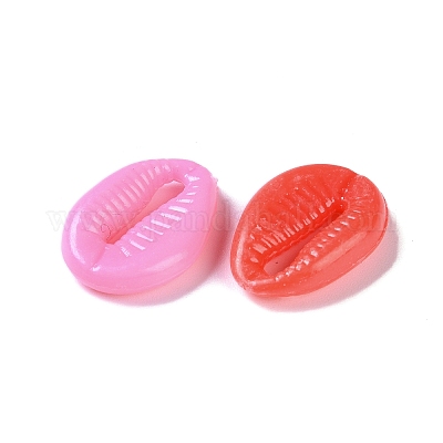 プラスチックカボション  シェル  ミックスカラー  18x12.5x4.5mm  1136個/ 500g&nbsp;KY-H008-01-1