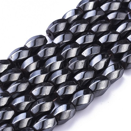 Magnetic Synthetic Hematite Beads Strands IM8x12mm602-1