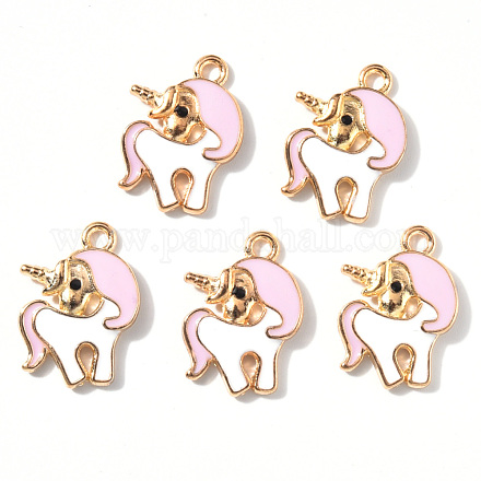 Alloy Enamel Pendants ENAM-R058-08A-1