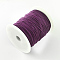 Nylon Braided Cord, Chinese Knotting Cord for Beading Jewelry Making Macrame Craft, Purple, 1mm, about 153.1 yards(140m)/roll