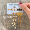 Alloy & Plastic Pearl Earring Sets, Golden, 7~35mm, 6pairs/set