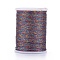 Polyester Metallic Thread, Colorful, 1mm, about 7 yards/roll