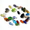 Imitation Austrian Crystal Beads, Grade AAA, K9 Glass, Faceted, Column, Mixed Color, 11x7.5mm, Hole: 0.7~0.9mm