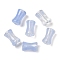 Transparent Acrylic Beads Gradient Effect, Bamboo Joint, Light Steel Blue, 12.5x7.5mm, Hole: 1.8mm, 1020pcs/500g
