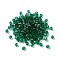 Transparent Glass Beads, Bicone, Medium Sea Green, 4x4x3.5mm, Hole: 1mm, 720pcs/bag