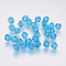Imitation Austrian Crystal Beads, Grade AAA, K9 Glass, Faceted, Bicone, Deep Sky Blue, 6x6mm, Hole: 0.7~0.9mm
