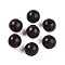 Painted Natural Wood Beads, Round, Coconut Brown, 16mm, Hole: 4mm