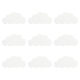 クラフト紙200枚  雲  ホワイト  51.5x100x0.4mm&nbsp;AJEW-SP0003-27B-7