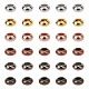 真鍮ビーズ  ロンデル  ミックスカラー  6x3.6mm  穴：3mm  6色  20個/カラー  120個/箱&nbsp;KK-AR0001-24-1