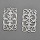 Brass Filigree Joiners&nbsp;KK-E710-57S-2