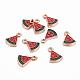 Alloy Enamel Pendants&nbsp;ENAM-Q425-23-3