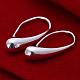 Silver Color Plated Brass Dangle Earrings&nbsp;EJEW-BB11917-3
