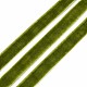 シングルフェイスベルベットリボン  ダークオリーブグリーン  3/8インチ（9.5~10mm）  約50ヤード/ロール（45.72メートル/ロール）&nbsp;SRIB-T004-01-25-1