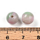樹脂ビーズ  ラウンド  ツートン  スミレ  8mm  穴：2mm&nbsp;RESI-YW0004-28A-03-3