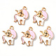 Alloy Enamel Pendants&nbsp;ENAM-R058-08A-1
