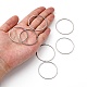 変色しにくい304ステンレススチール製リンクリング  ステンレス鋼色  35x1mm  内径：32.5mm&nbsp;STAS-T047-15B-4