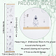 Space Theme Pattern Removable Height Chart for Kids&nbsp;AJEW-WH0165-72A-2