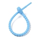 Heart Shape Silicone Cable Zip Ties&nbsp;AJEW-C034-02C-3