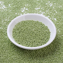 MIYUKIラウンドロカイユビーズ  日本製シードビーズ  11/0  （rr439)不透明なシャルトルーズの光沢  2x1.3mm  穴：0.8mm  約999個/9g&nbsp;LS-X-SEED-G007-RR0439