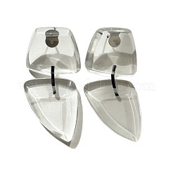 樹脂製スタッドピアス  三角形と台形  透明  85x35mm&nbsp;WGC107C-01