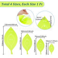 4Pcs 4 Style Acrylic Cardboard Town Template Sets&nbsp;DIY-WH0888-804A