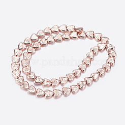 Non-magnetic Synthetic Hematite Beads Strands&nbsp;G-P338-21A-8mm-RG