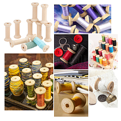 Wood Bobbins&nbsp;FIND-WH0110-857