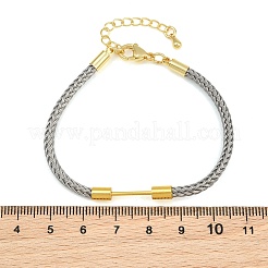 Braided Steel Wire Bracelet Making&nbsp;KK-CBA6056-03G-G