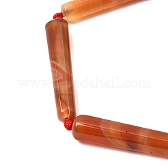 Natural Dyed & Heated Red Agate Beads Strands&nbsp;G-T151-A02-01A