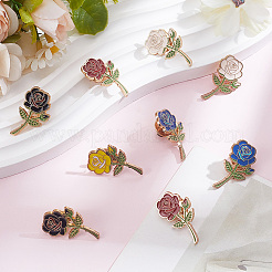 10Pcs 5 Colors Enamel Pins&nbsp;JEWB-SC0002-02