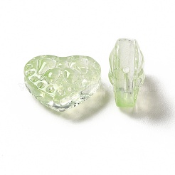 Spray Painted Transparent Glass Beads&nbsp;GLAA-J102-06
