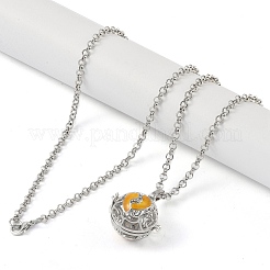 Brass Enamel Pendant Necklaces&nbsp;NJEW-G089-07P-02