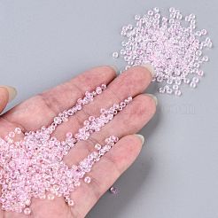 8/0 ガラスシードビーズ  色の内側  丸い穴  ラウンド  透明色の虹  アザミ  8/0  3~4x2~3mm  穴：0.8mm  約15000個/袋&nbsp;SEED-A016-3mm-208