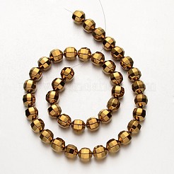 Electroplate Non-magnetic Synthetic Hematite Bead Strands&nbsp;G-F300-30-03