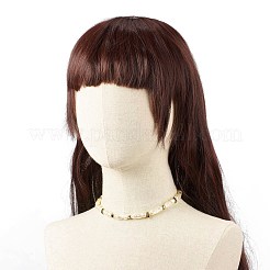 Abs 模造真珠 & 合成ヘマタイト ビーズ ブレスレット ネックレス  女性のためのジュエリーセット  ゴールド  7-1/2インチ（19cm）  15.98インチ（40.6cm）&nbsp;SJEW-JS01240