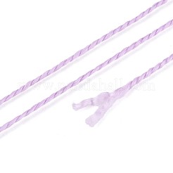 編組ポリエステルコード  ジュエリー作りのための  ラウンド  ライラック  0.5~1mm  約63~64m /ロール  10ロール/セット&nbsp;OCOR-T017-04A-12
