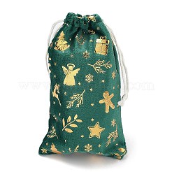Gold Stamping Christmas Velvet Storage Bags&nbsp;ABAG-Q053-01B-02D
