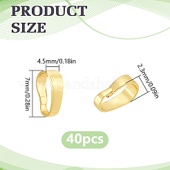 Brass Snap on Pendant Bails&nbsp;KK-LP0001-20A