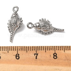 304ステンレスペンダント  コンクチャーム  変色防止  ステンレス鋼色  20.5x8.5x5mm  穴：1.5mm&nbsp;STAS-D373-02P