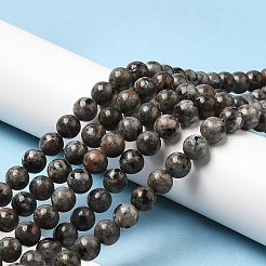 天然蛍光閃長岩 (UV ライトの下で光る) ビーズ 連売り  ラウンド  8mm  穴：0.5mm  約47個/連  14.96''~15.08''（38~38.3センチメートル）&nbsp;X-G-K340-A05-03