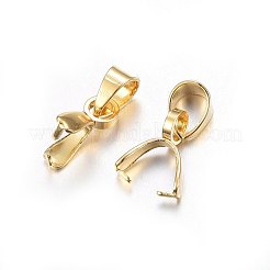 304 Stainless Steel Pendant Pinch Bails&nbsp;X-STAS-O107-18G