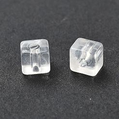 透明なアクリルビーズ  天然石風ビーズ  キューブ  透明  4.5x4.5x4.5mm  穴：1.7mm&nbsp;OACR-H044-04A-03